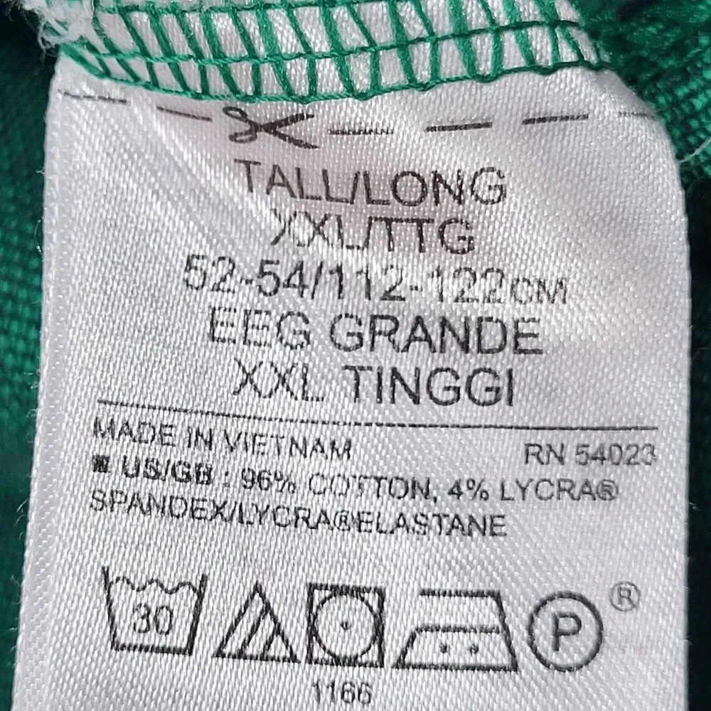 Banana Republic Men's XXL Tall Green Performance Pique Short Sleeve Polo‎